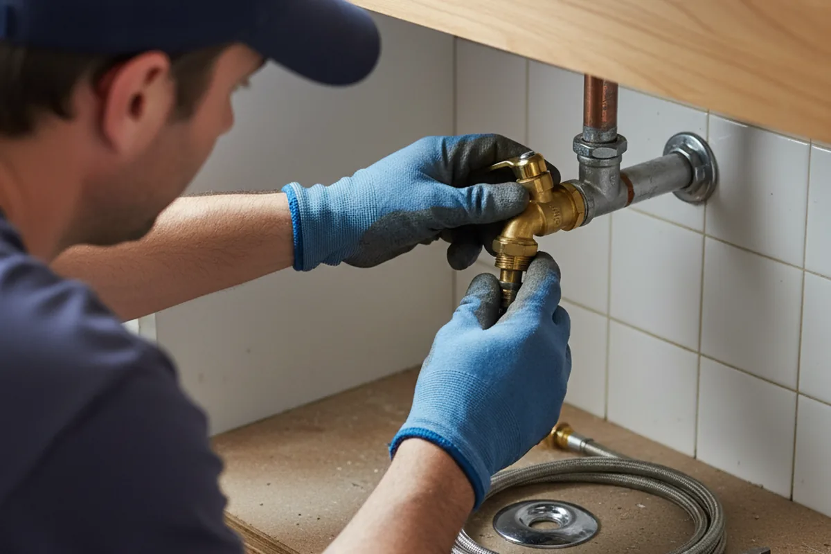 Shutoff valve and fitting work during Faucet and Fixture Repair in Payson